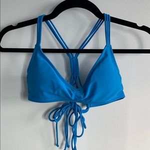 Volcom blue bikini top